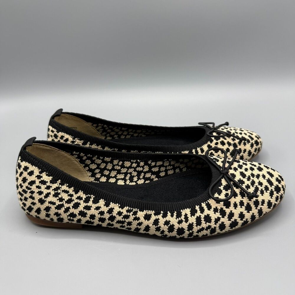 Gianni Bini Washable Ballet Flats Leopard Print Shoes Women’s Size 7.5 M